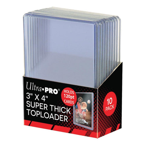 Ultra Pro: UP82301 3"x4" Super Thick 120PT Toploader 10ct