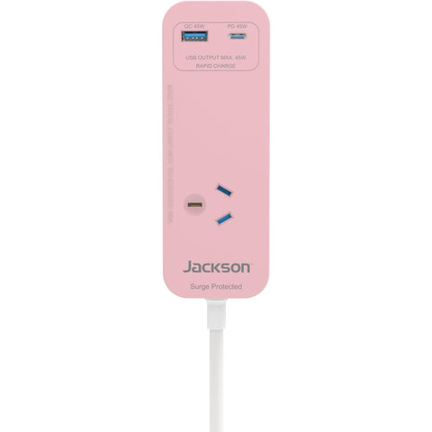 Jackson Rapid Charge USB-C Portable Powerboard (Pink)