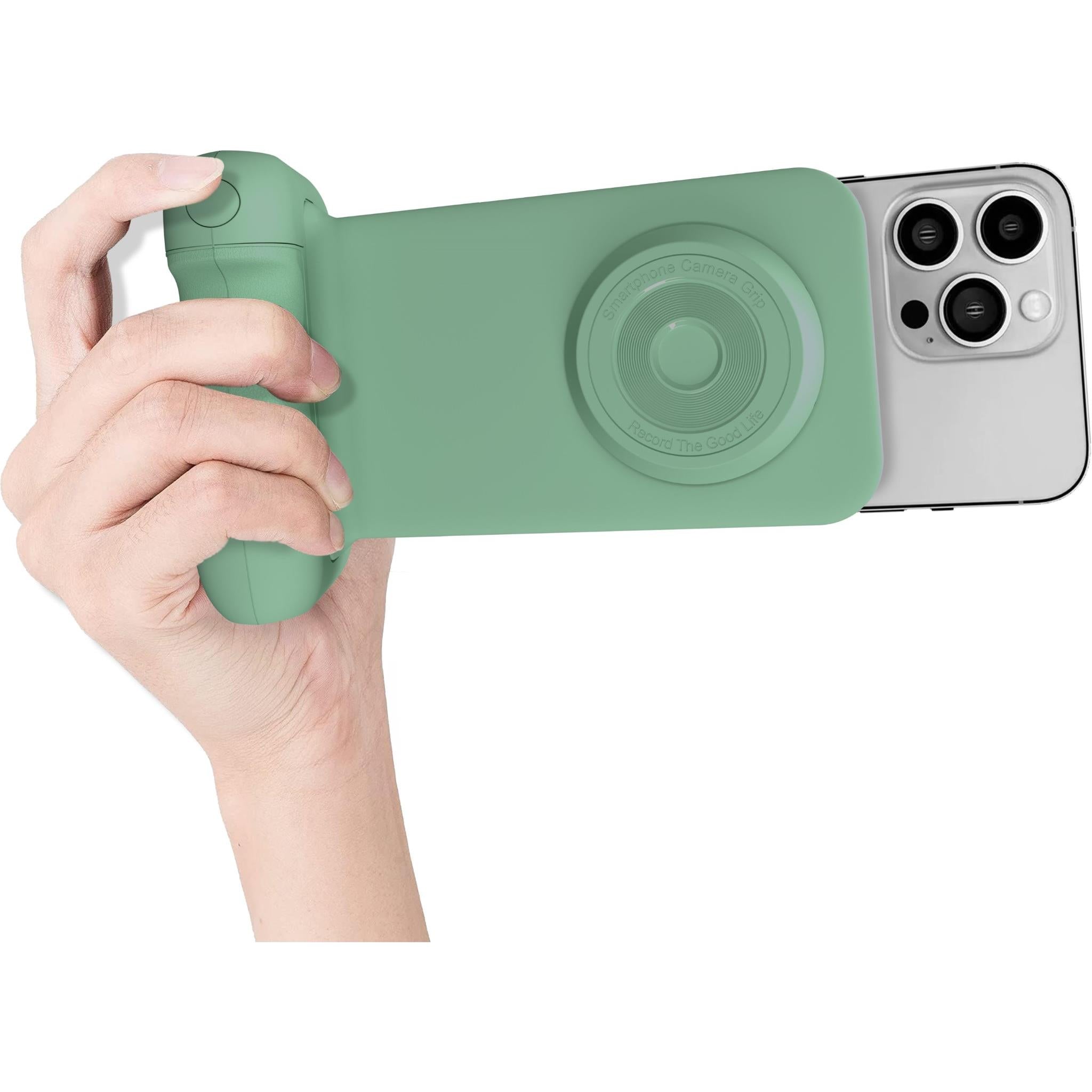 XCD Bluetooth Smart Phone Camera Grip and Charging Stand (Green