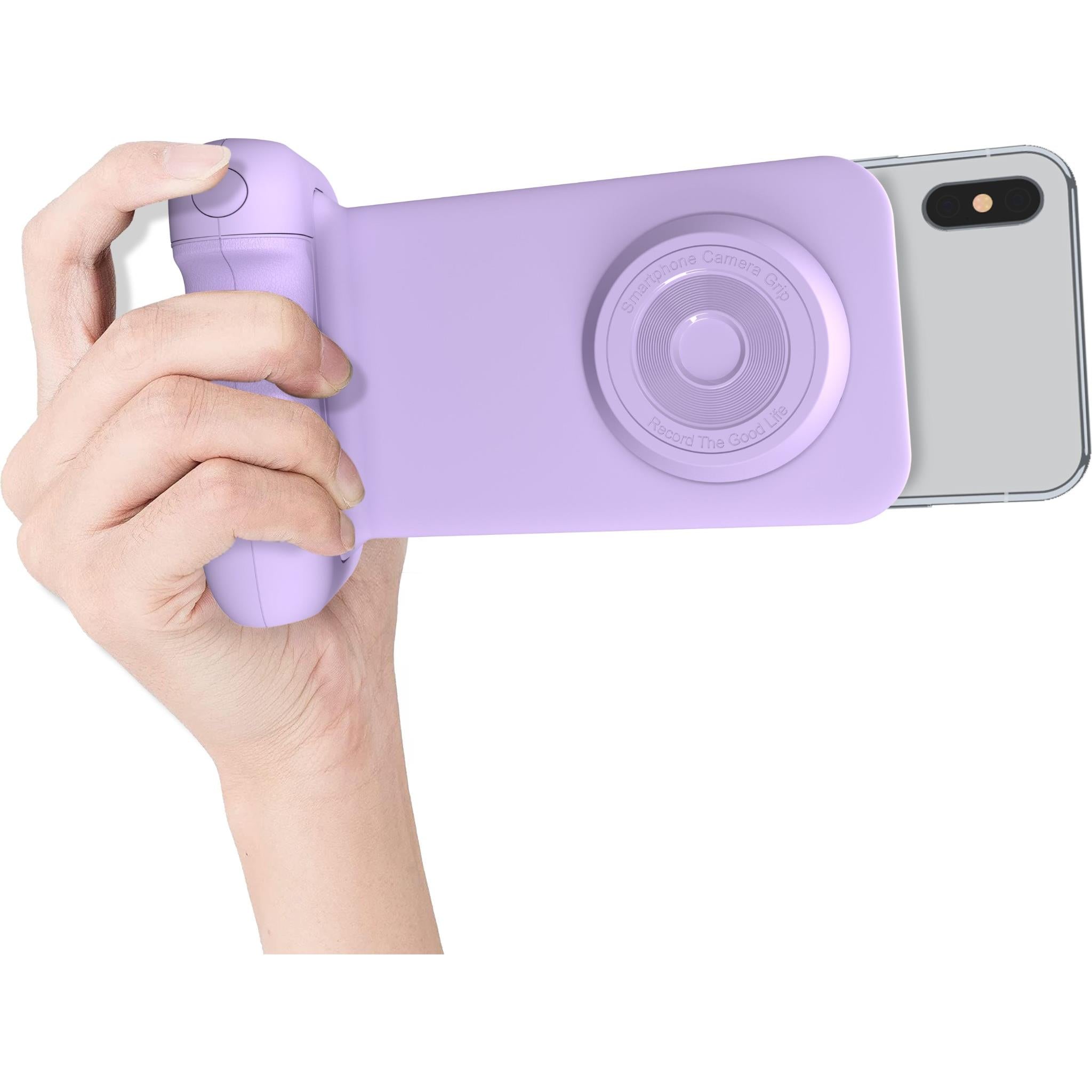 XCD Bluetooth Smart Phone Camera Grip and Charging Stand (Purple