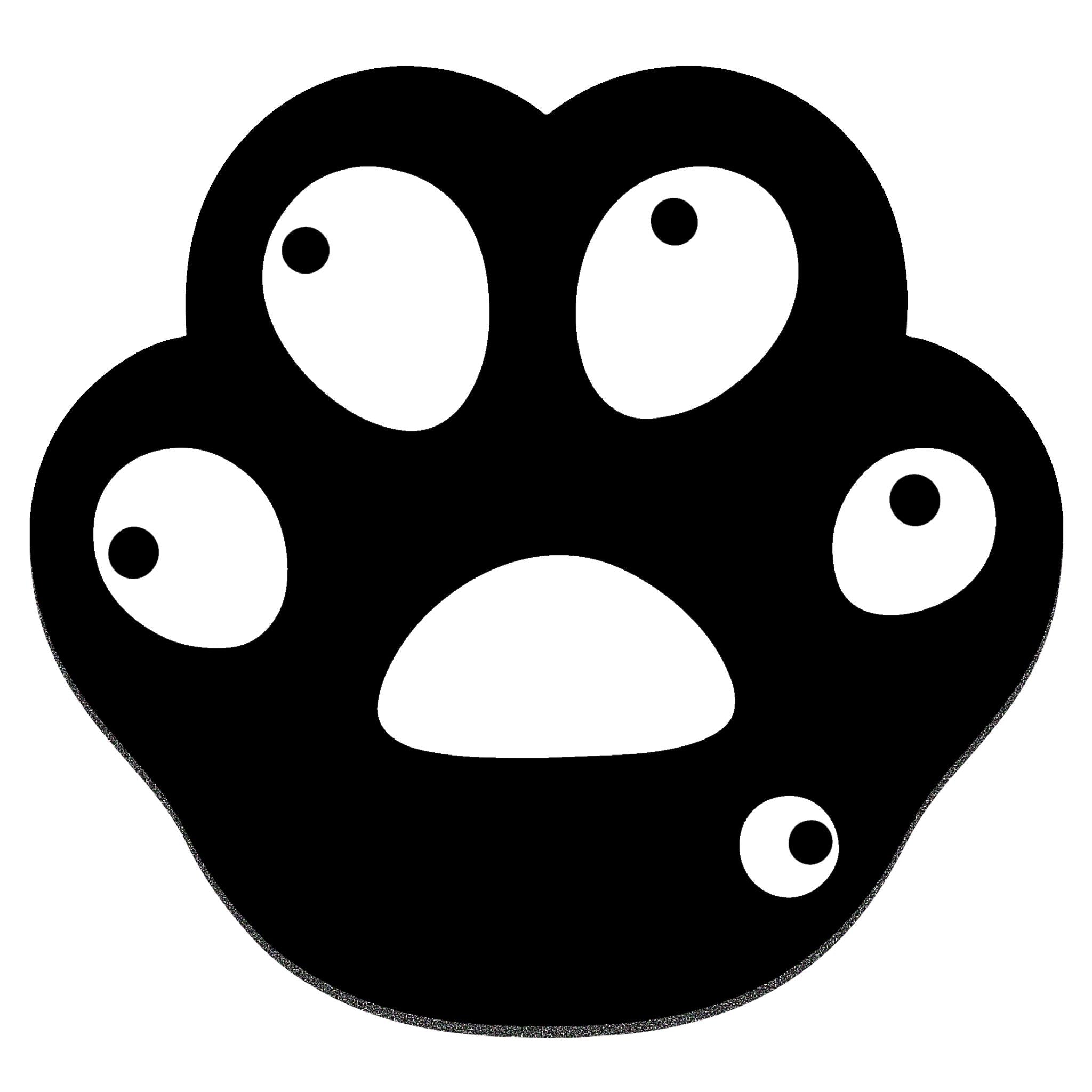 Playmax Paw Print Mouse Mat (Black) JB Hi-Fi