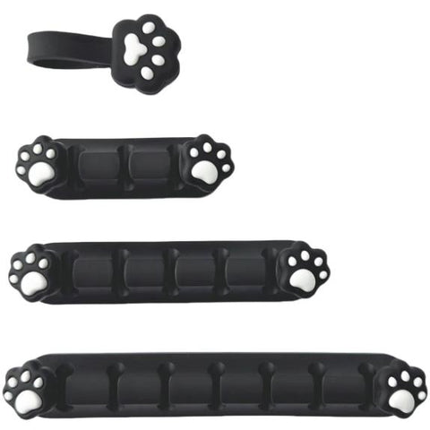 Playmax Paw Print Cable Mangement (Black/White)