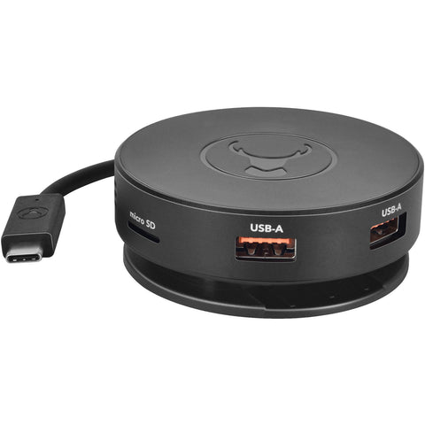Bonelk USB-C to 6-in-1 Multiport Travel Hub (Black)