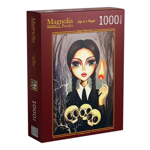 Magnolia 1000-Pieces Happy Halloween Romi Lerda Puzzle