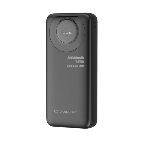 Laser ChargeCore 20,000mAh 20W Semi-Solid-State Power Bank (Black)
