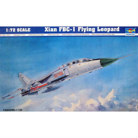 Trumpeter 1/72 Xian FBC-1 Flying Leopard Scaled Plastic Model Kit