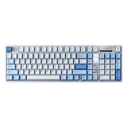 Qwertykeys QK100 Mk2 Prebuilt Wireless Mechanical Keyboard (Aquamarine Blue)