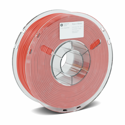 Filaform Naked PLA 3D Printer Filament 1.75mm 1kg (Bright Red)