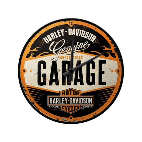 Nostalgic-Art Wall Clock Harley-Davidson Garage Retro Design 30cm