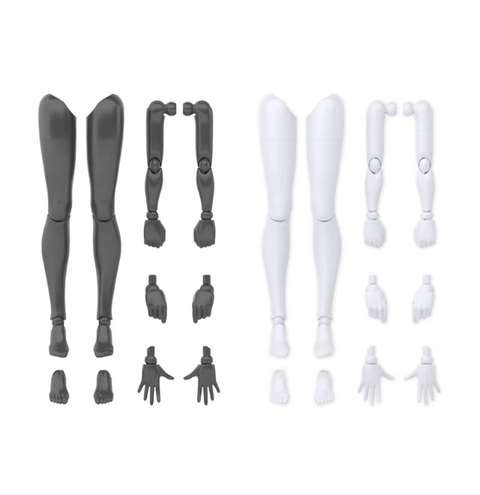 Bandai 30ms Option Body Parts Arm Parts & Leg Parts (White/Black)