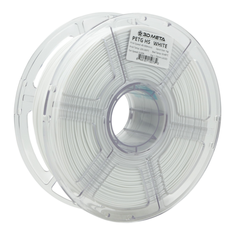 3D META High Speed PETG 3D Printing Filament - White