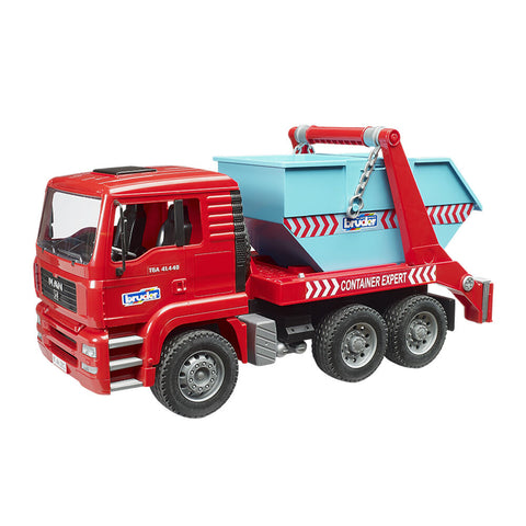 Bruder 1:16 Scale Commercial MAN TGA Skip Container Expert Truck Model