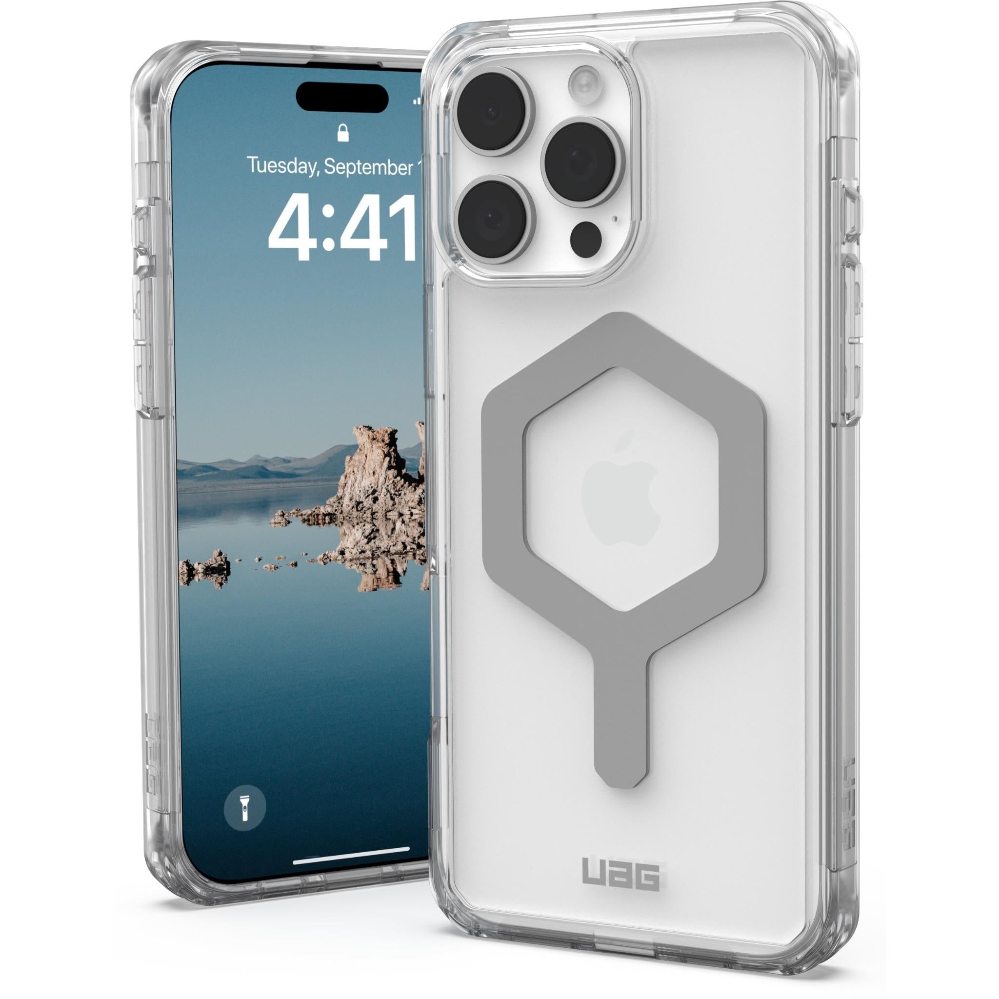 UAG Plyo MagSafe Case for iPhone 16 Pro Max (Ice Silver) JB Hi-Fi