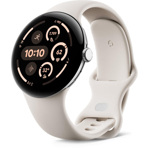 Google Pixel Watch 3 LTE 41mm (Silver with Porcelain Active Band)