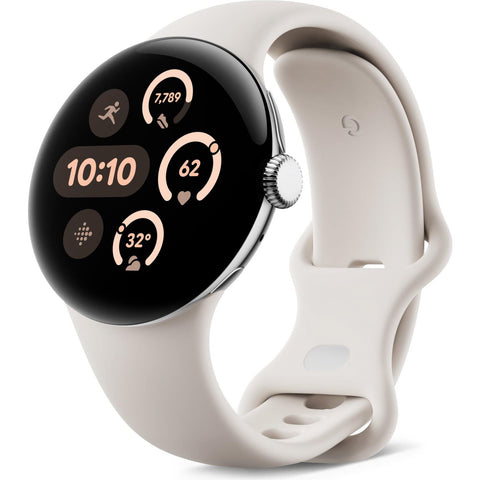 Google Pixel Watch 3 Wi-Fi 41mm (Silver with Porcelain Active Band)