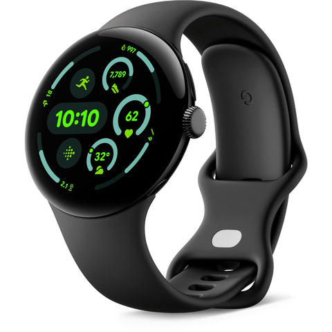 Google Pixel Watch 3 Wi-Fi 45mm (Matte Black with Obsidian Active Band)