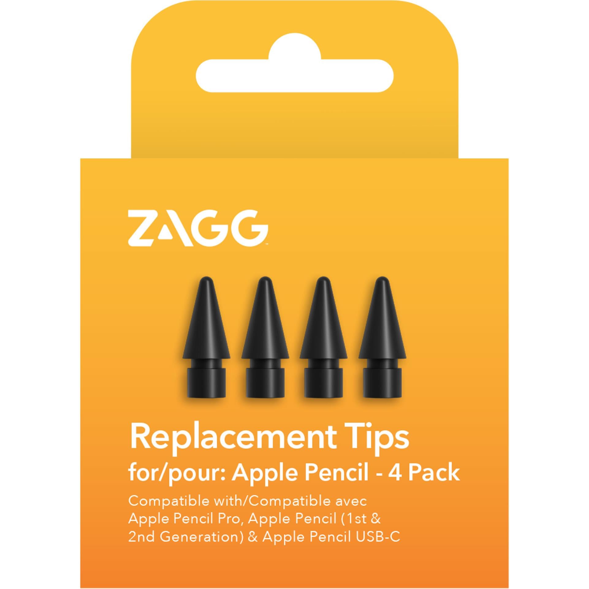 Zagg Apple Pencil Replacement Tips [4 Pack] (Black) JB Hi-Fi - Main Image