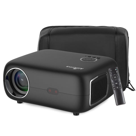 ALLIUMS Projector Auto Focus & Auto Keystone, 1080p Full HD (Black)