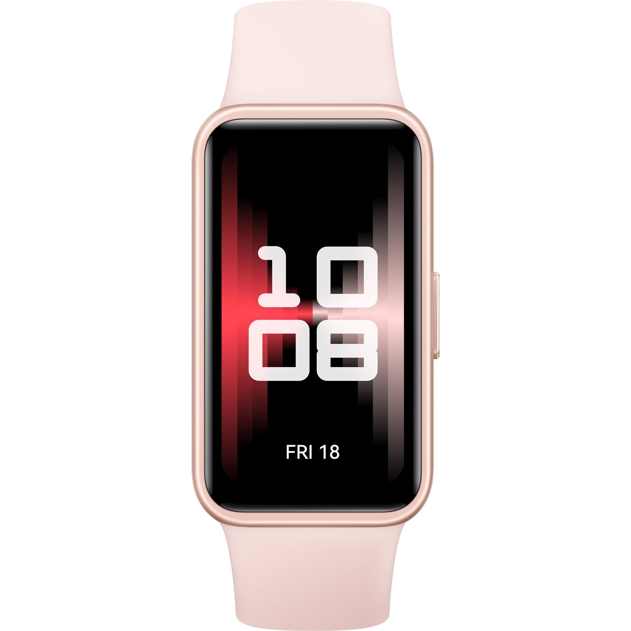 Huawei Band Fitness Tracker Watch (Pink Fluoroelastomer Strap
