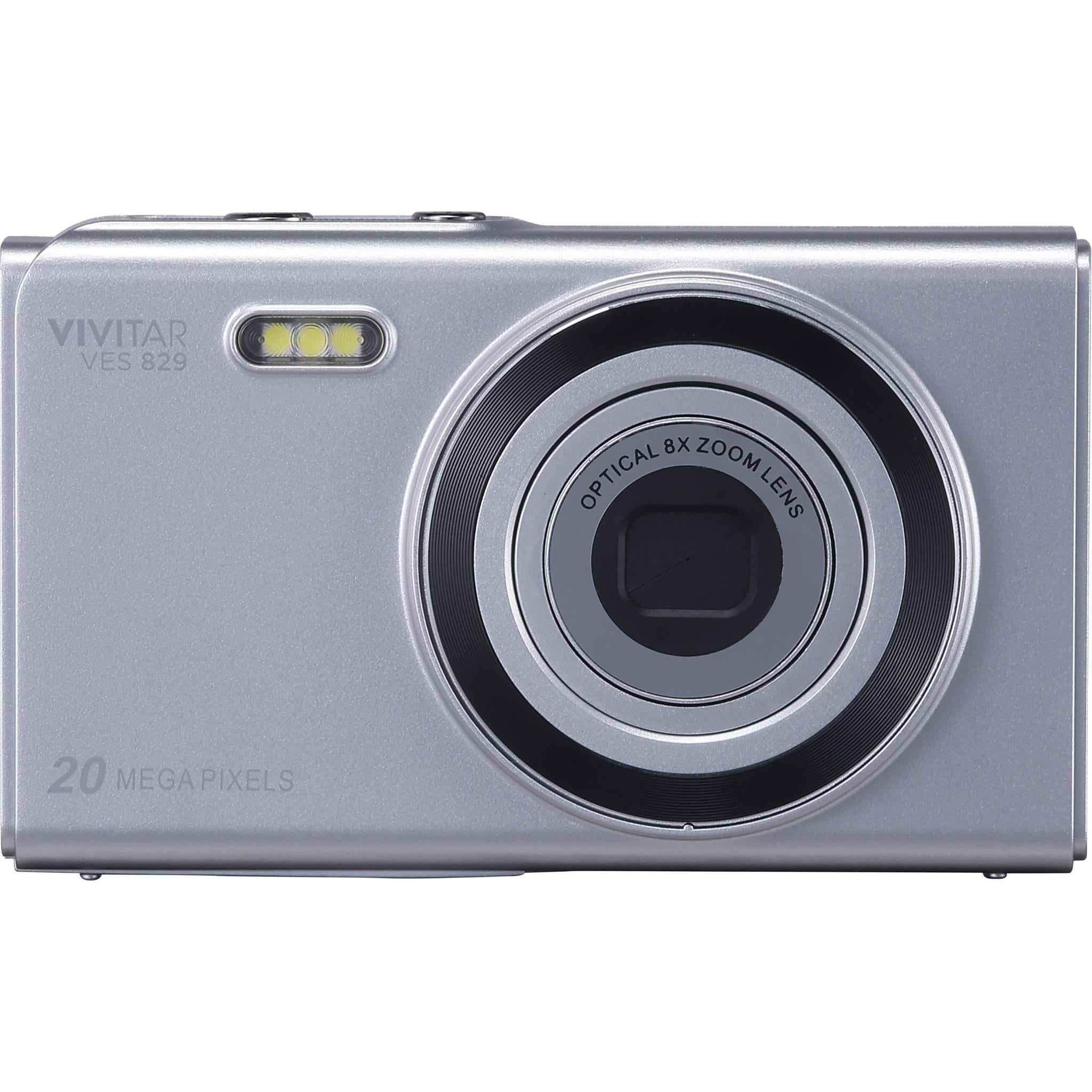 Vivitar 20MP Compact Digital Camera with 8x Optical Zoom (Silver