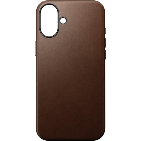 NOMAD Leather Case for iPhone 16 Plus (Brown)