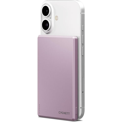 Cygnett Charge Connect 5K Magnetic Slim Power Bank (Pink)