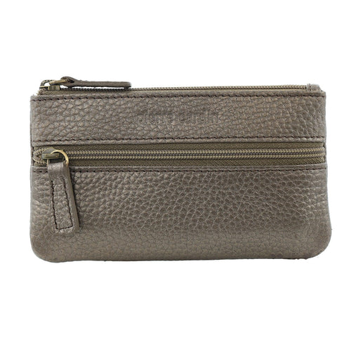 Pierre Cardin Women's Leather Coin Purse/Key Holder Phone Wallet Bronze
