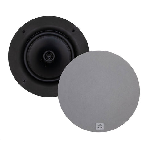 TAGA Harmony 8" 2-Way In-Ceiling Speakers Pair (White)