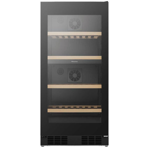 Hisense HRWC108B 108-Botttle Dual-Zone Wine Cabinet