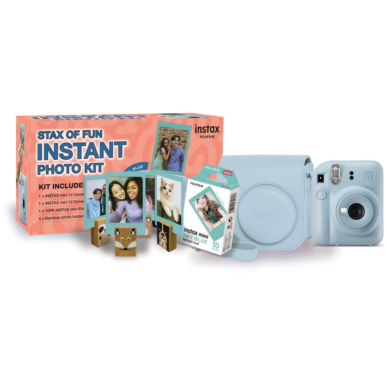 Fujifilm Instax Stax Of Fun Instant Photo Kit (Pastel Blue)