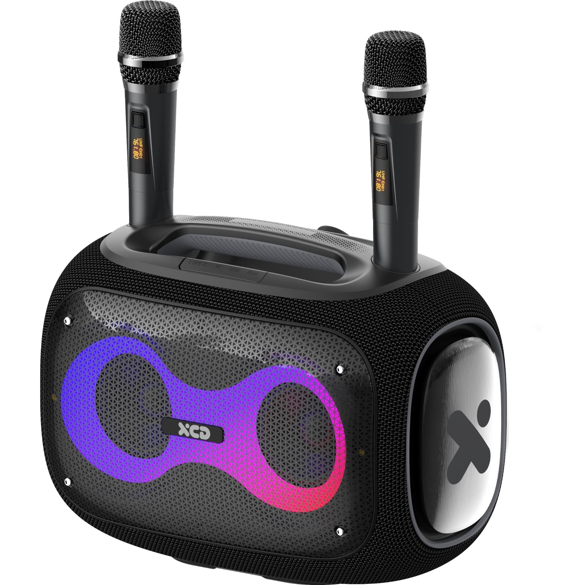 Karaoke Qd Dj Speaker Impex TS-8001 80 Watts Multimedia Portable