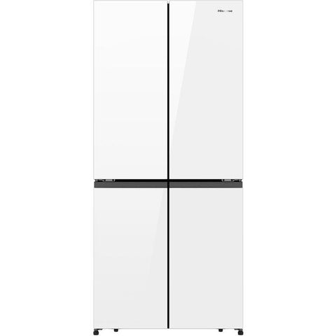 Hisense HRCD483G 483L PureFlat French Door Refrigerator (White Glass)