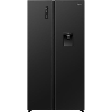 Hisense HRSBS540BW 541L PureFlat Side by Side Fridge (Black)