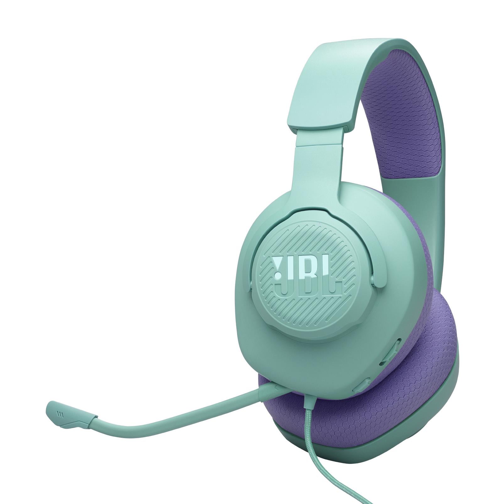 JBL Quantum 100M2 Over-Ear Gaming Headset (Cyan) JB Hi-Fi