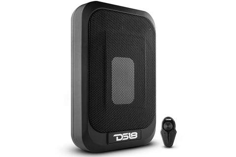 DS18 7x9" 230W RMS Amplified UnderSeat Subwoofer with Radiator