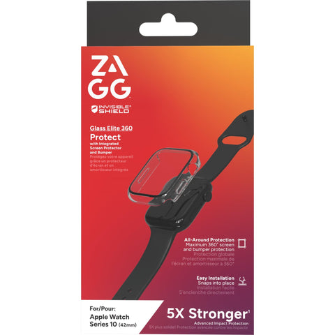 ZAGG Invisibleshield Glass Elite 360 Screen Bumper for Apple Watch 11/10 42mm