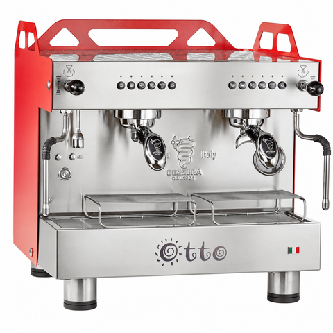 Bezzera OTTO Red Compact 2 Group Espresso Machine BZOTTOCDE2IR1
