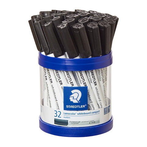 Staedtler Compact Whiteboard Marker (Black) [Cup 32]