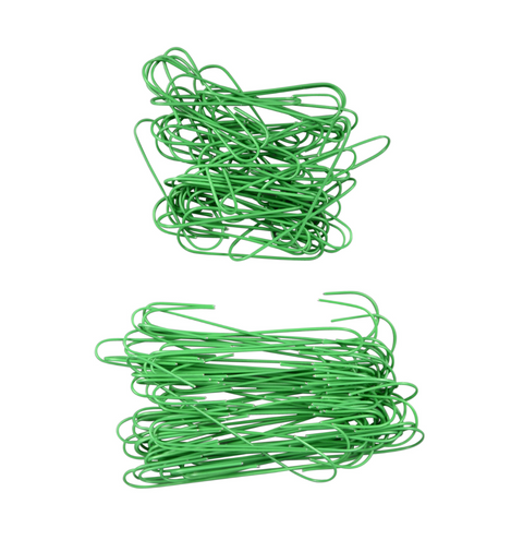 Christmas Warehouse Reusable Green Christmas Bauble and Ornament Hangers 100x30mm and 60mm (Green)