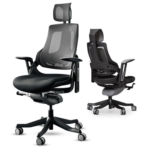 Desky Pro+ Ergonomic Mesh Chair Midnight (Black)