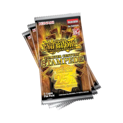 Konami YuGiOh! Quarter Century Stampede 3-Booster Tuckbox