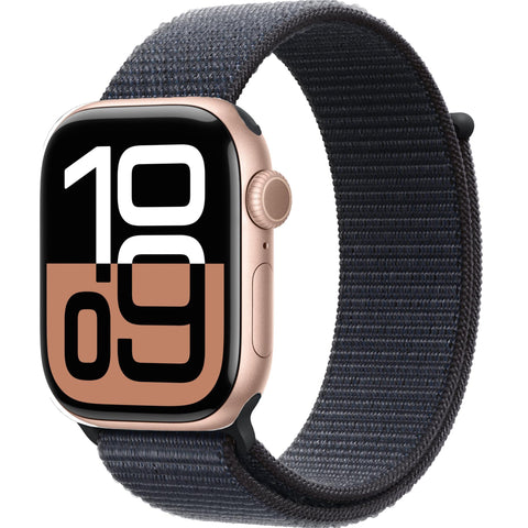Apple Watch Series 10 46mm Rose Gold Aluminium Case GPS Sport Loop (M/L) [~Refurbished]