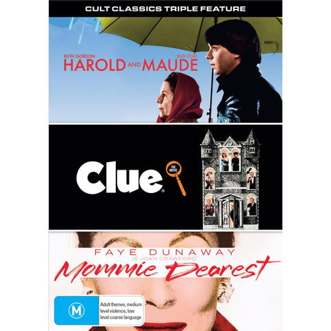 Cult Classic Triple (Harold & Maude/Clue/Mommy Dearest)