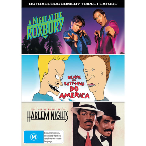 Outrageous Comedy Triple (A Night at the Roxbury/Beavis and Butt-Head Do America/Harlem Nights)