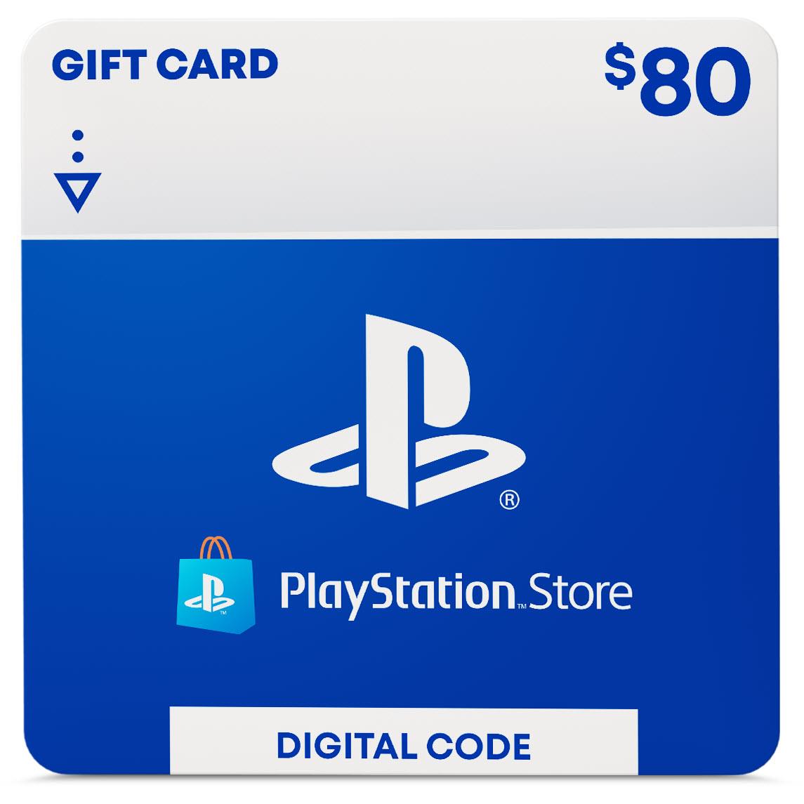 PlayStation Store Wallet $80 Gift Card (Digital Download) JB Hi-Fi