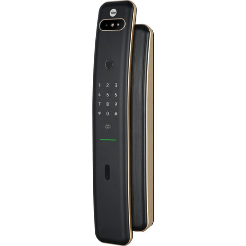 Yale Luna Pro+ Smart Push/Pull Mortice Lock with Yale Home Module (Champagne Gold)