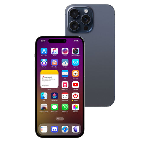 Apple iPhone 15 Pro Max 512GB (Blue Titanium) [~Refurbished: Excellent]