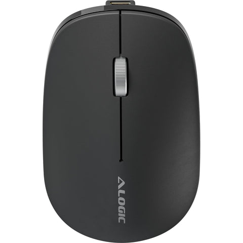 Alogic Echelon Bluetooth USB-C Rechargeable 4 Keys Mouse (Black)