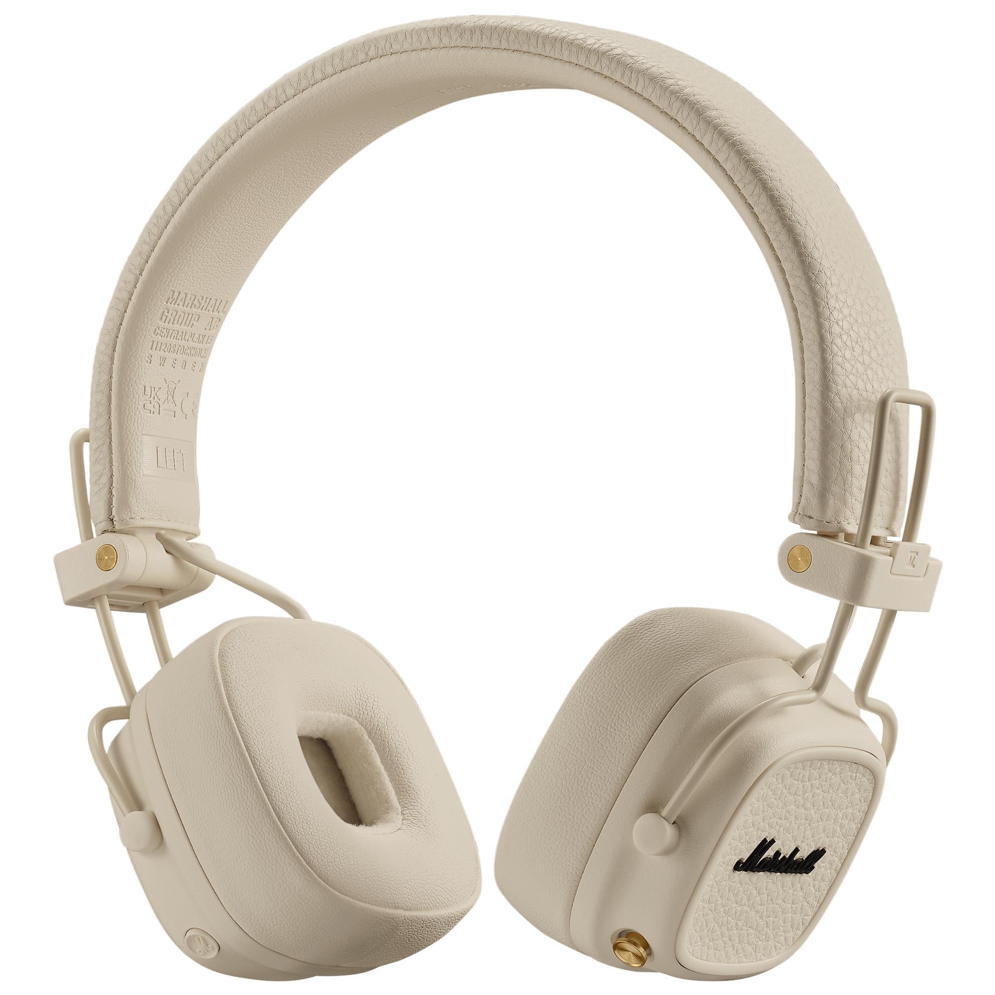 Marshall MAJOR V Wireless On-Ear Bluetooth Headphones (Cream) JB