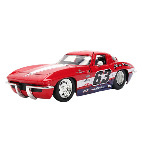 Jada 1:24 Scale Big Time Muscle 1963 Chevrolet Corvette Sting Ray Diecast Model